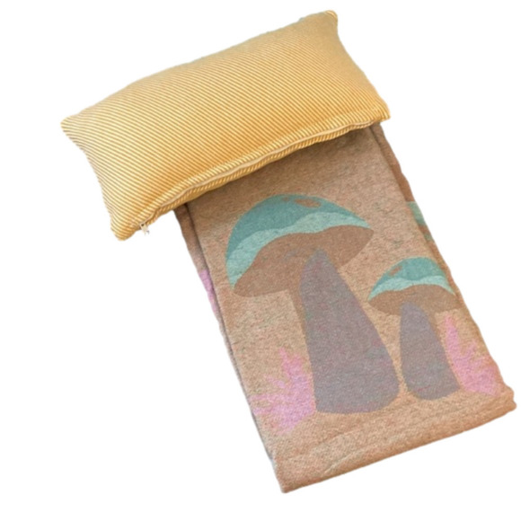 Golden Yellow Diagonal Stripe Perfect Size Pillow Poly Hypoallergenic Fill - Picture 12 of 12